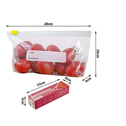 Sealable sealable film bags for food 600ml 20pcs