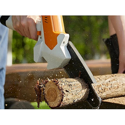 Akumulatora mini zāģis zaru griešanai 12V 4 collu