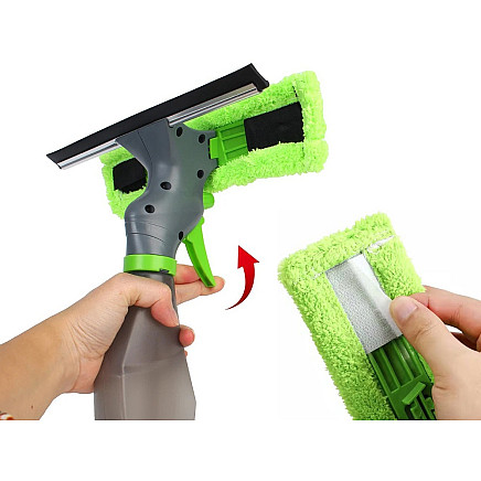Window cleaner 3in1 window cleaner mirrors squeegee washer microfibre