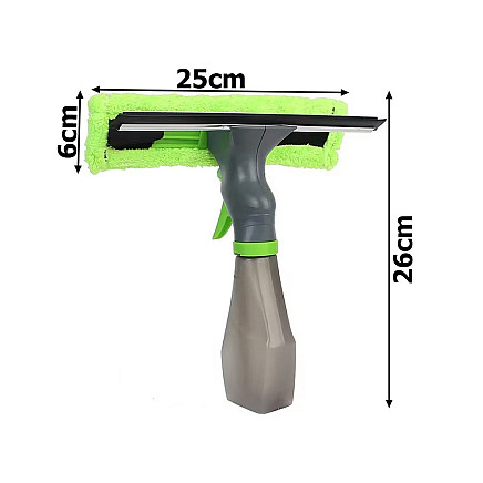 Window cleaner 3in1 window cleaner mirrors squeegee washer microfibre