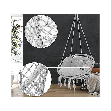 Hammock with cushion hanging chair swing storks nest boho garden house