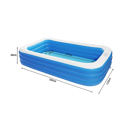 Inflatable pool large rectangular garden family inflatable pool for children