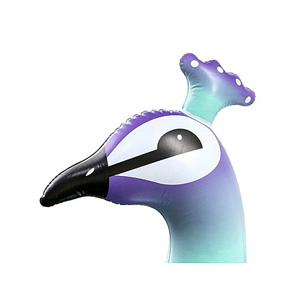 Small circle inflatable peacock wheel for baby to swim in pool water