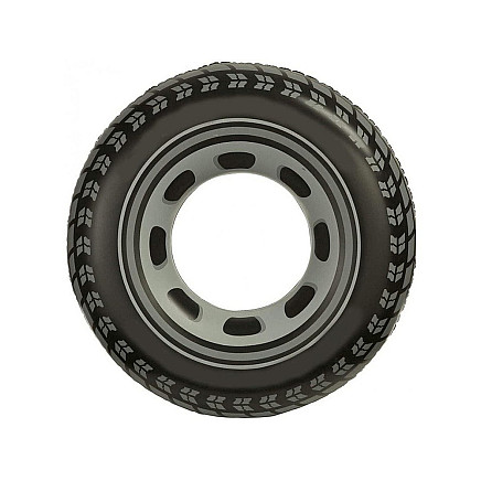 Large 70cm inflatable wheel for an adult child to swim in the pool water