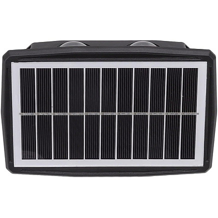 Solar led façade lamp with dusk sensor wall-mounted wall lamp