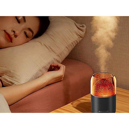 Ultraskaņas gaisa mitrinātājs ar LED apgaismojumu un aromterapiju, 300ml