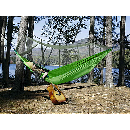 Hammock with mosquito net tourist camping hanging ropes bag lightweight cover