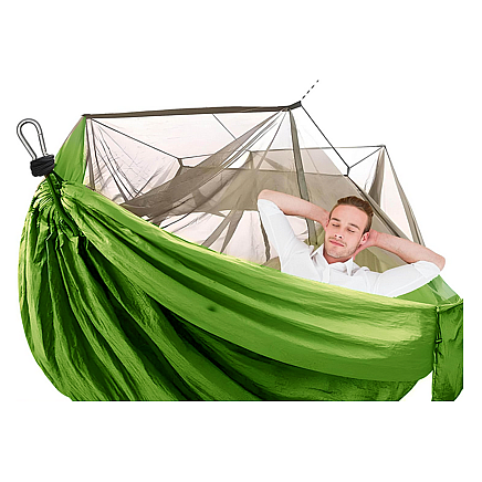 Hammock with mosquito net tourist camping hanging ropes bag lightweight cover