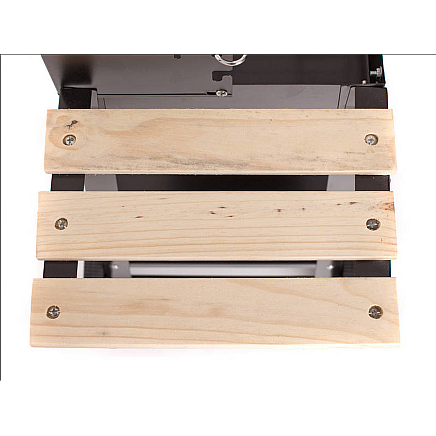 Garden grill large charcoal bbq adjustable grate shelves wheels portable