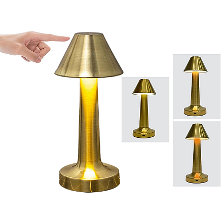 Bedroom table night light touch lamp 3 step wireless
