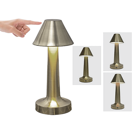Bedroom table night light touch lamp 3 step wireless