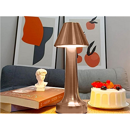 Bedroom table night light touch lamp 3 step wireless