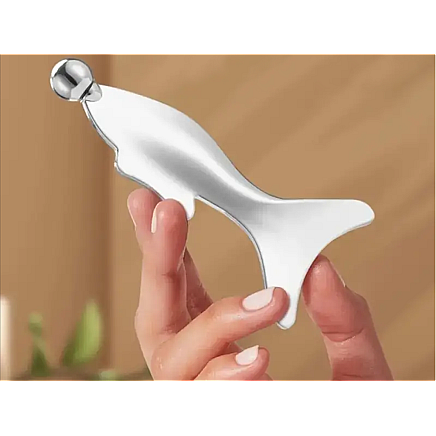 Metal massager plate body ball cold stainless steel