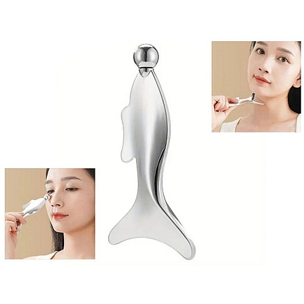 Metal massager plate body ball cold stainless steel