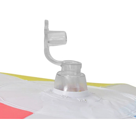 Multi-coloured inflatable childrens beach ball 30 cm for the pool