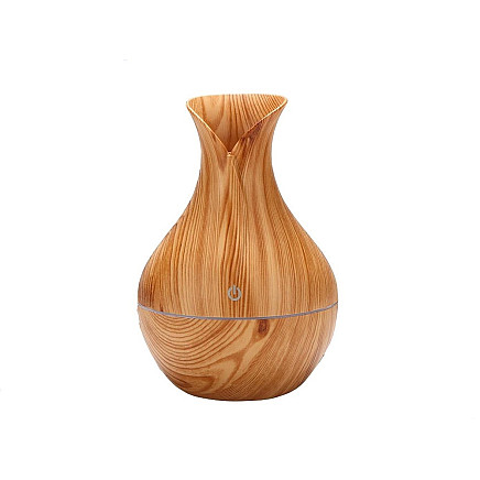 Gaisa Mitrinātājs, Aromterapijas Difuzors, RGB Apgaismojums, USB, Gaiši Brūna