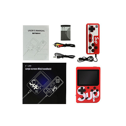 Retro mini portable console 400 games 3.0 tv game box games remote control pad