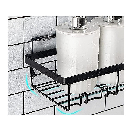 Loft bathroom shower shelf hanging 4x hook