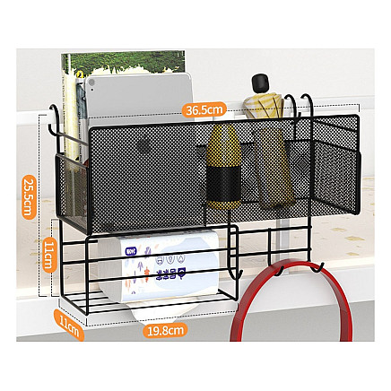 Shelf kitchen organiser container loft pendant 3 x hooks handles