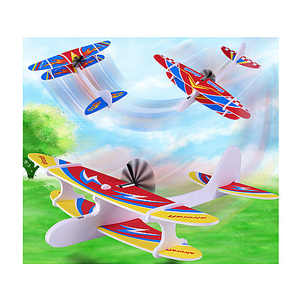 Polystyrene plane flying foam usb motor glider dart light