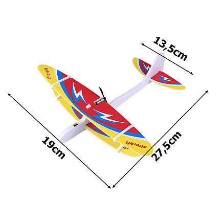 Polystyrene plane flying foam usb motor glider dart light