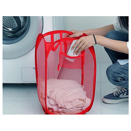 Folding laundry basket for toys large storage container handles