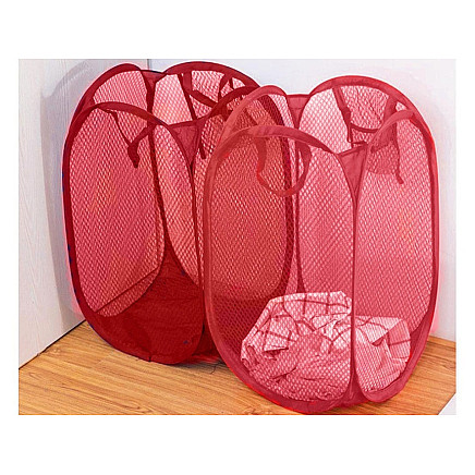 Folding laundry basket for toys large storage container handles