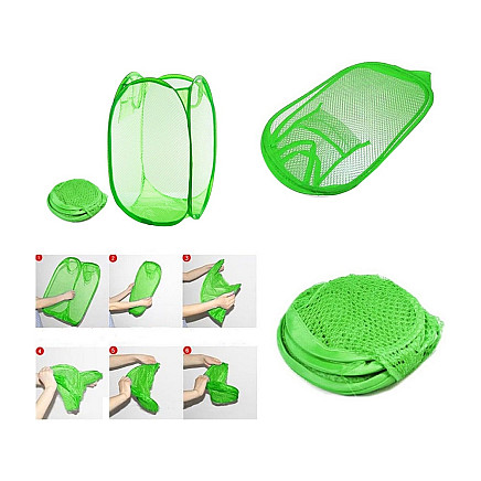 Folding laundry basket for toys large storage container handles