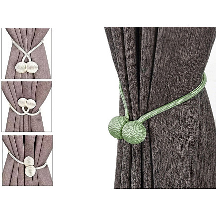 Decorative clips for curtains magnetically strong