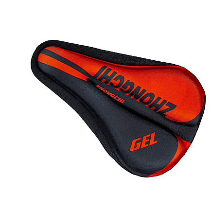 Mīksts Velosipēda Sēdekļa Silikona Pārvalks Pārklājs Ar Profilētu Vāku, Sarkans