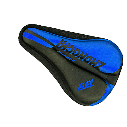 Mīksts Velosipēda Sēdekļa Silikona Pārvalks Pārklājs Ar Profilētu Vāku, Zils