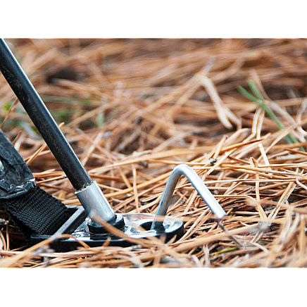 Teltu stiprinājuma mietiņi, tērauds, 31cm, 10 gab., sudrabs