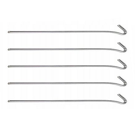 Teltu stiprinājuma mietiņi, tērauds, 31cm, 10 gab., sudrabs