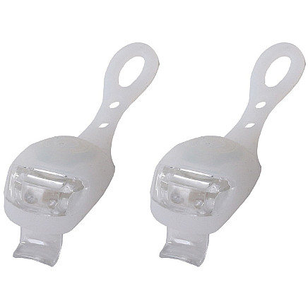 Bike light 2 led front light 2pcs silicone water resistant