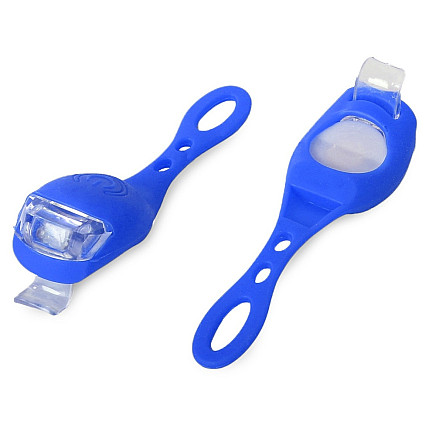 Bike light 2 led front light 2pcs silicone water resistant