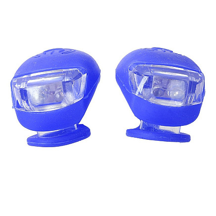 Bike light 2 led front light 2pcs silicone water resistant