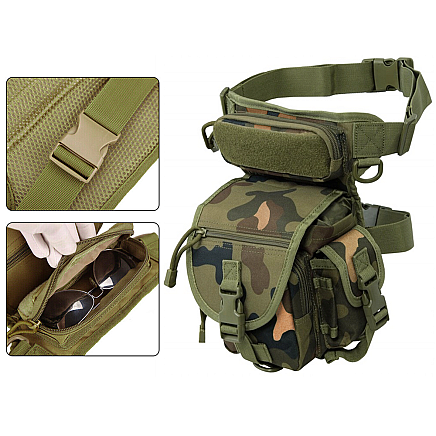 Hip pouch leg bag military tactical capacious military kidney