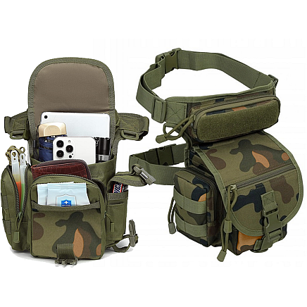 Hip pouch leg bag military tactical capacious military kidney