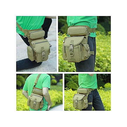Hip pouch leg bag military tactical capacious military kidney