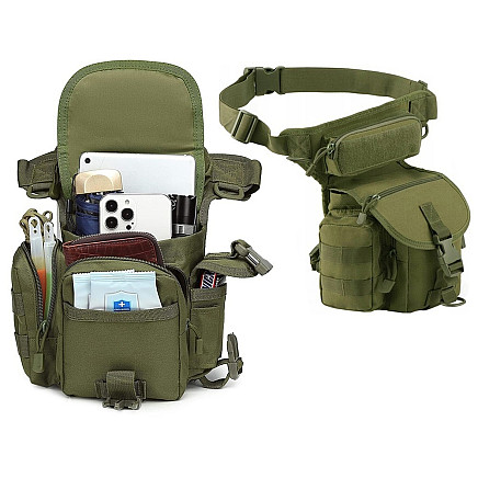 Hip pouch leg bag military tactical capacious military kidney