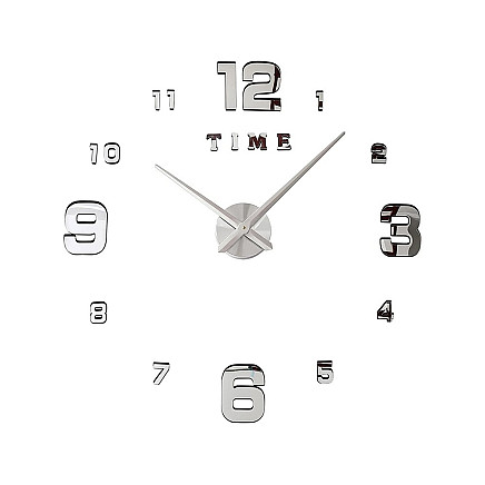 WALL CLOCK 27 SILVER (50) GAB_A