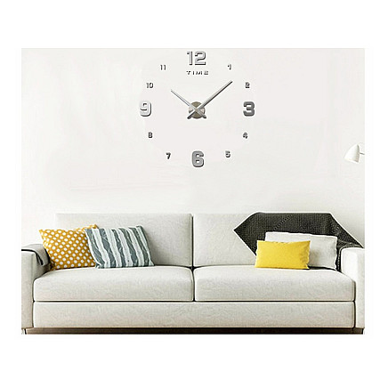 WALL CLOCK 27 SILVER (50) GAB_A