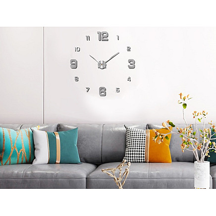 WALL CLOCK 27 SILVER (50) GAB_A