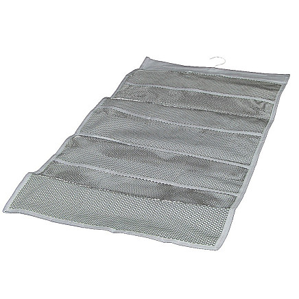 Piekaramais divpusējais organizators apakšveļai, 22 kabatas, pelēks