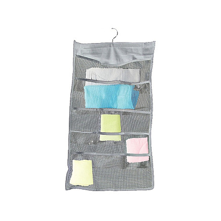 Piekaramais divpusējais organizators apakšveļai, 22 kabatas, pelēks