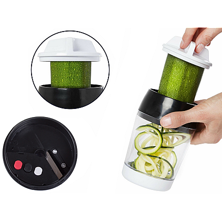 Dārzeņu spirāļu smalcinātājs ar 400ml trauku