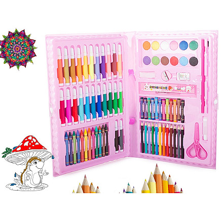 Artists set for painting in the case 86 pcs