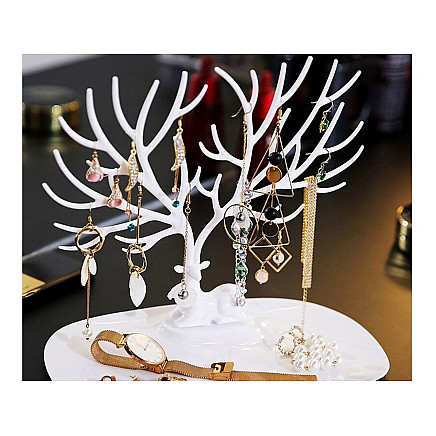 Rotaslietu statīvs organizators Brieža koks, balts