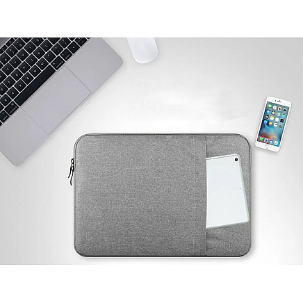Klēpjdatora Soma Apvalks Vāciņš Maciņš 15,6, Gaiši pelēks