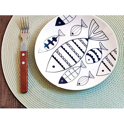 ROUND TABLE MAT GOLD (300) GAB_A